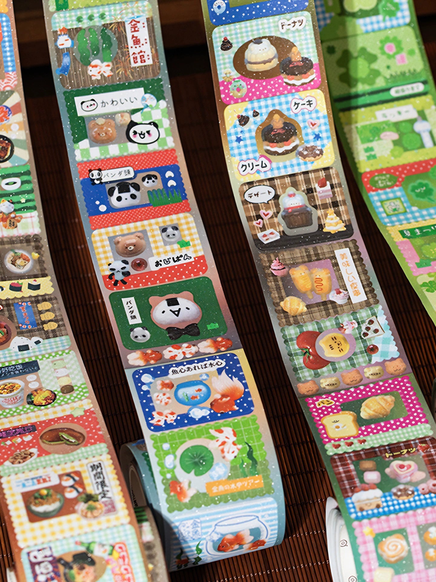Ancient Showa Goldfish Handbag Stickers Rolls