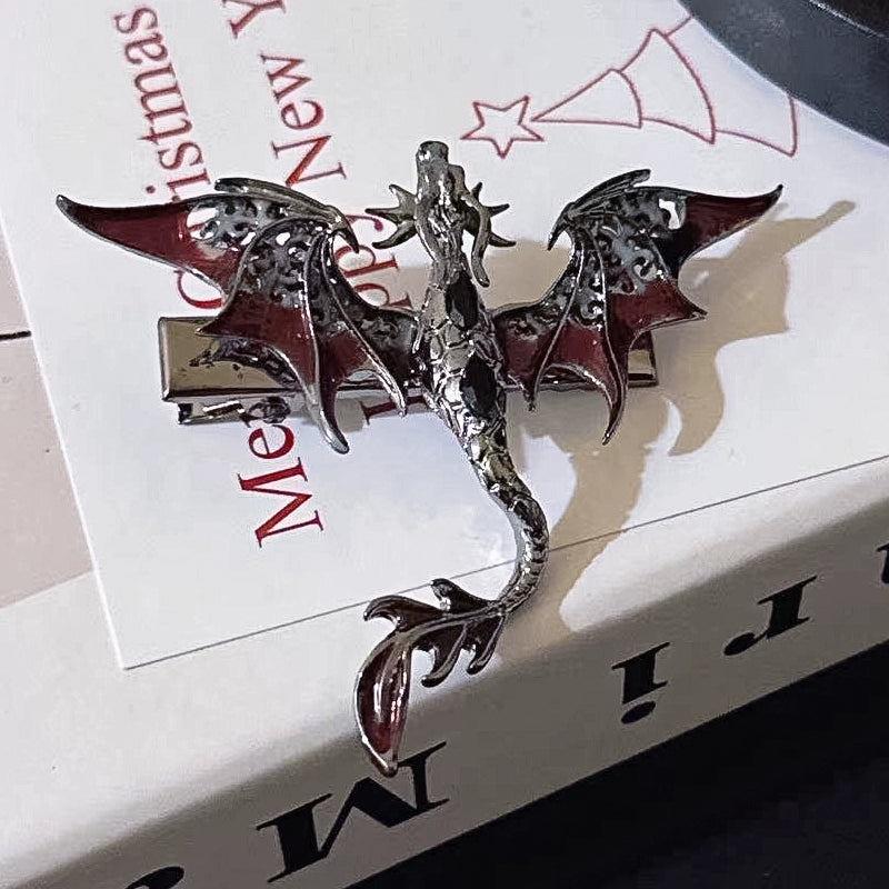 Y2K Heavy Industry Flying Dragon Relief Chocker Necklace