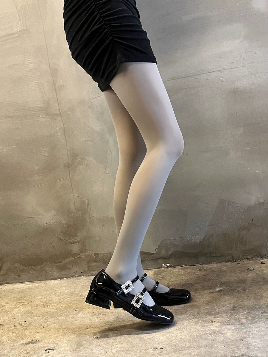 Grey pantyhose velvet stockings leggings