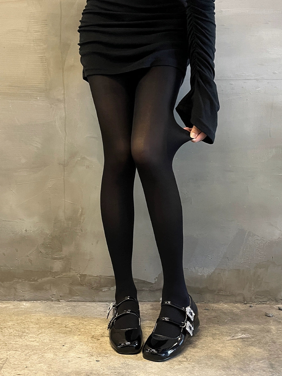 Grey pantyhose velvet stockings leggings