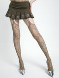 hollow mesh thigh stockings