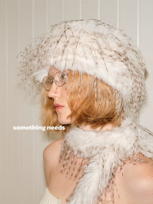 Leopard print hollow top hat