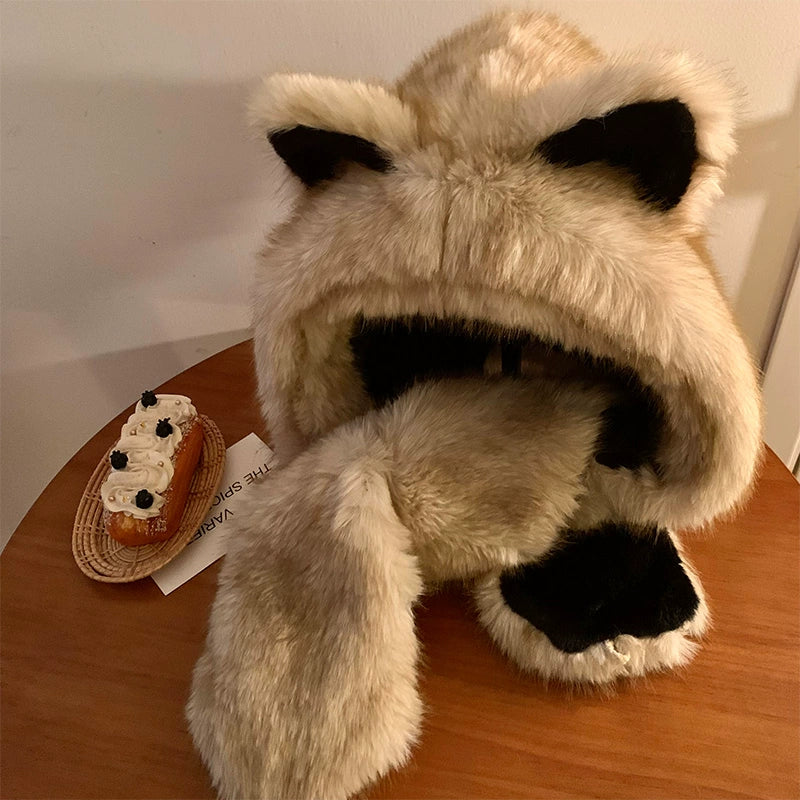 Fox ears, cute hat, scarf in one