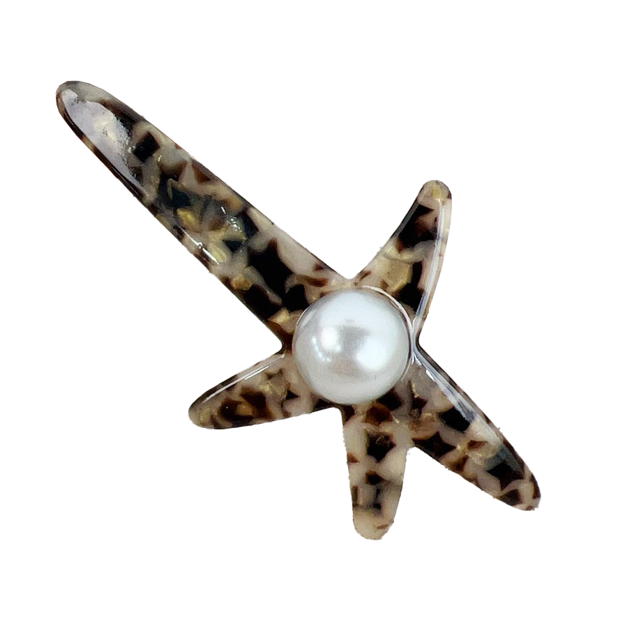 Shell Conch Sea Star Hair Clip