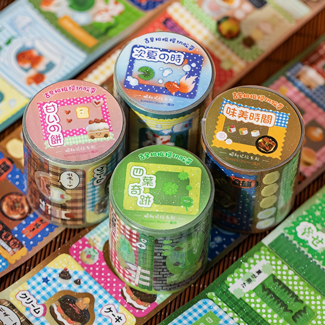 Ancient Showa Goldfish Handbag Stickers Rolls