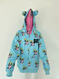 Powerpuff Girl Cartoon Printed Double Hat Hoodie