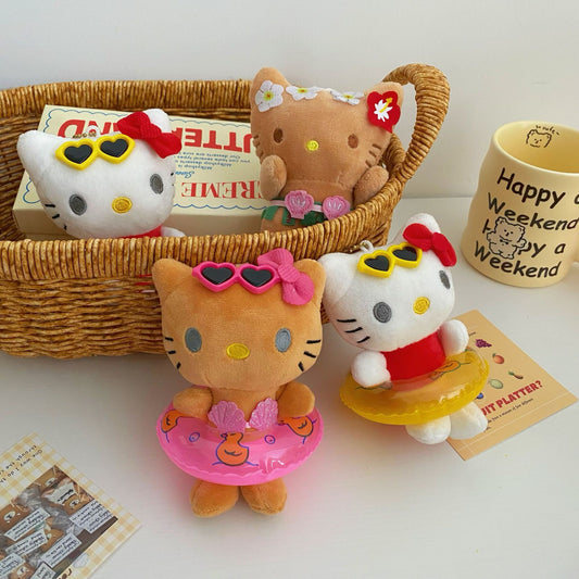 Swimming circle HelloKitty plush Charm
