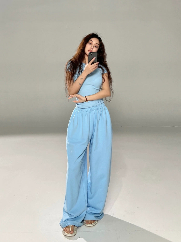 Candy blue sweatpants