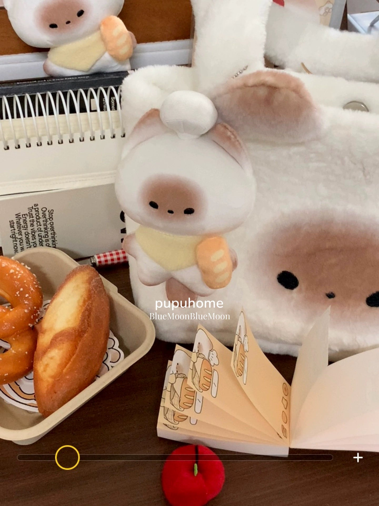 Mantou cat bread chef plush pendant