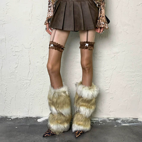 Retro Modern y2k Punk Garter Socks+Leg warmer