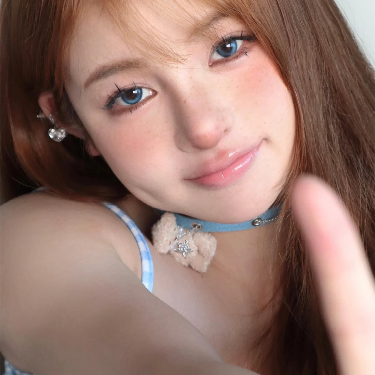 Y2K Plush Bear Rabbit Cowboy Chocker