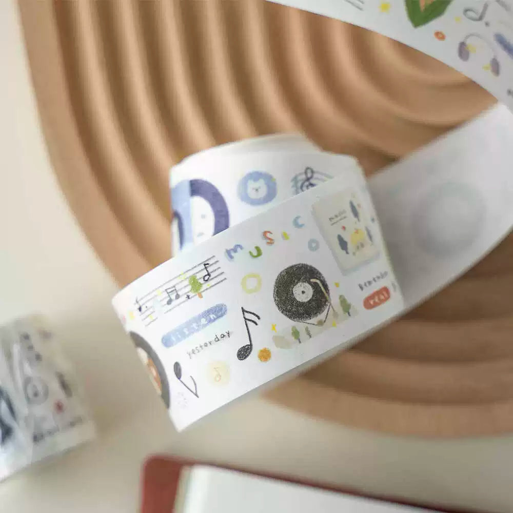 Record retro small roll sticker paper tape