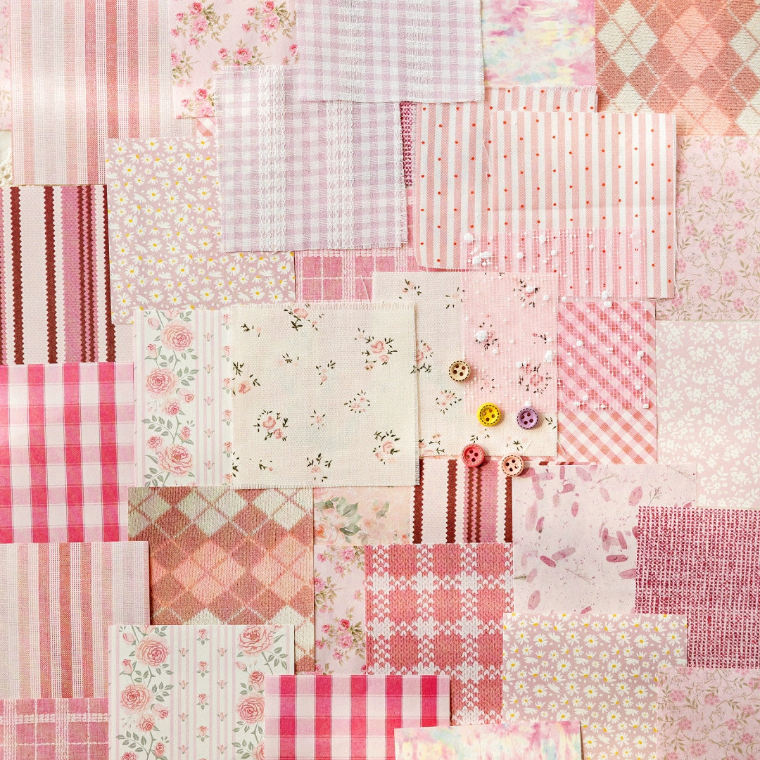 44pics Scrapbooking Fabric Journal Fabric Embellishments