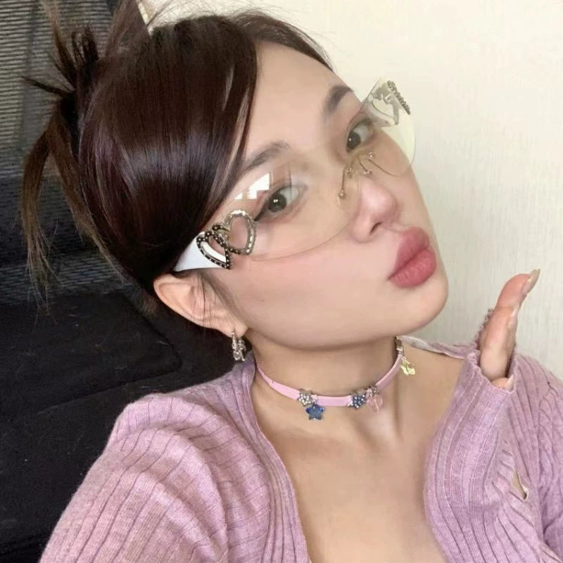 Dopamine colored leather choker necklace