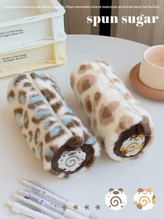 Fish board plush pencil case