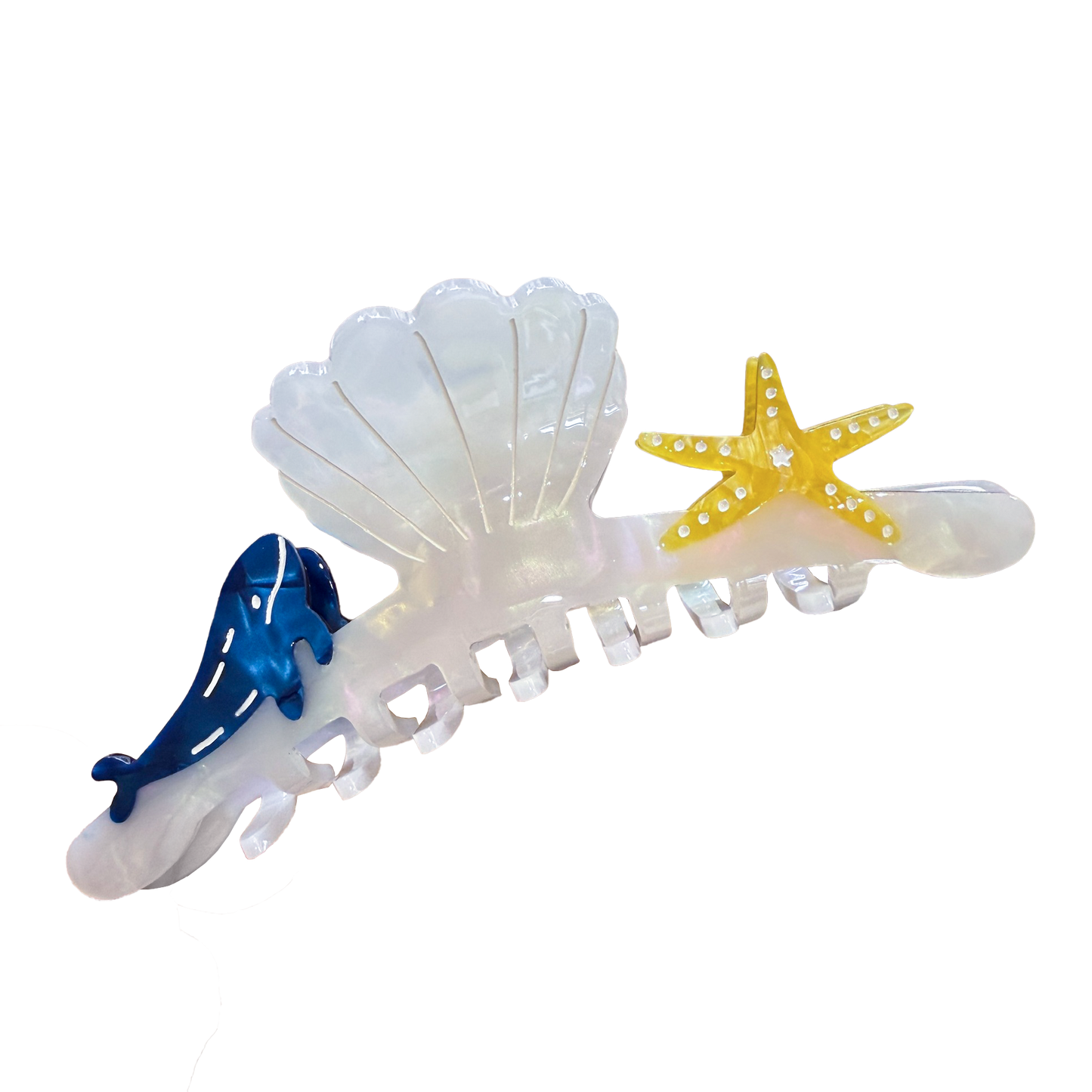 Shell Conch Sea Star Hair Clip