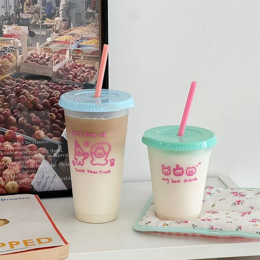 Candy colored plastic Tumbler