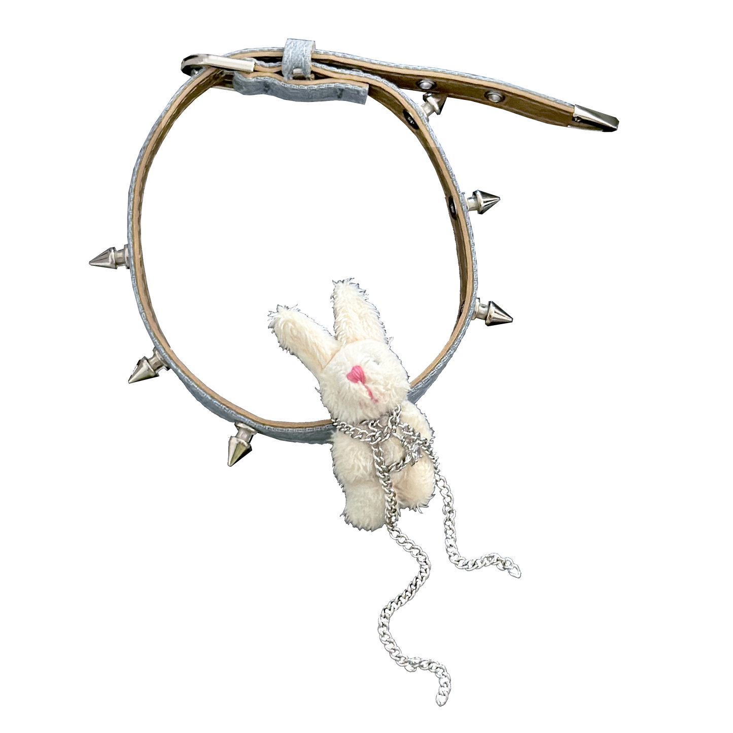 Y2K Plush Bear Rabbit Cowboy Chocker