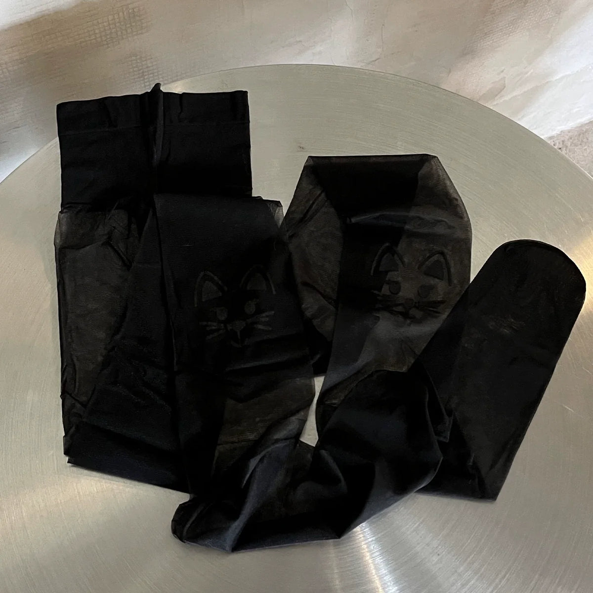 Cartoon cat plush pattern pantyhose