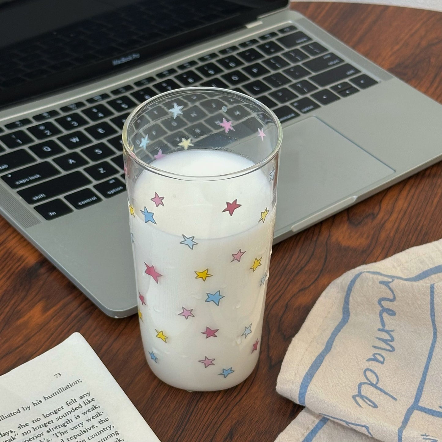 Colorful Star Glass Cup