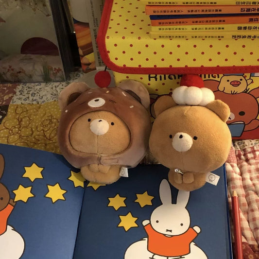 Chocolate Bean Bear Doll plush toy