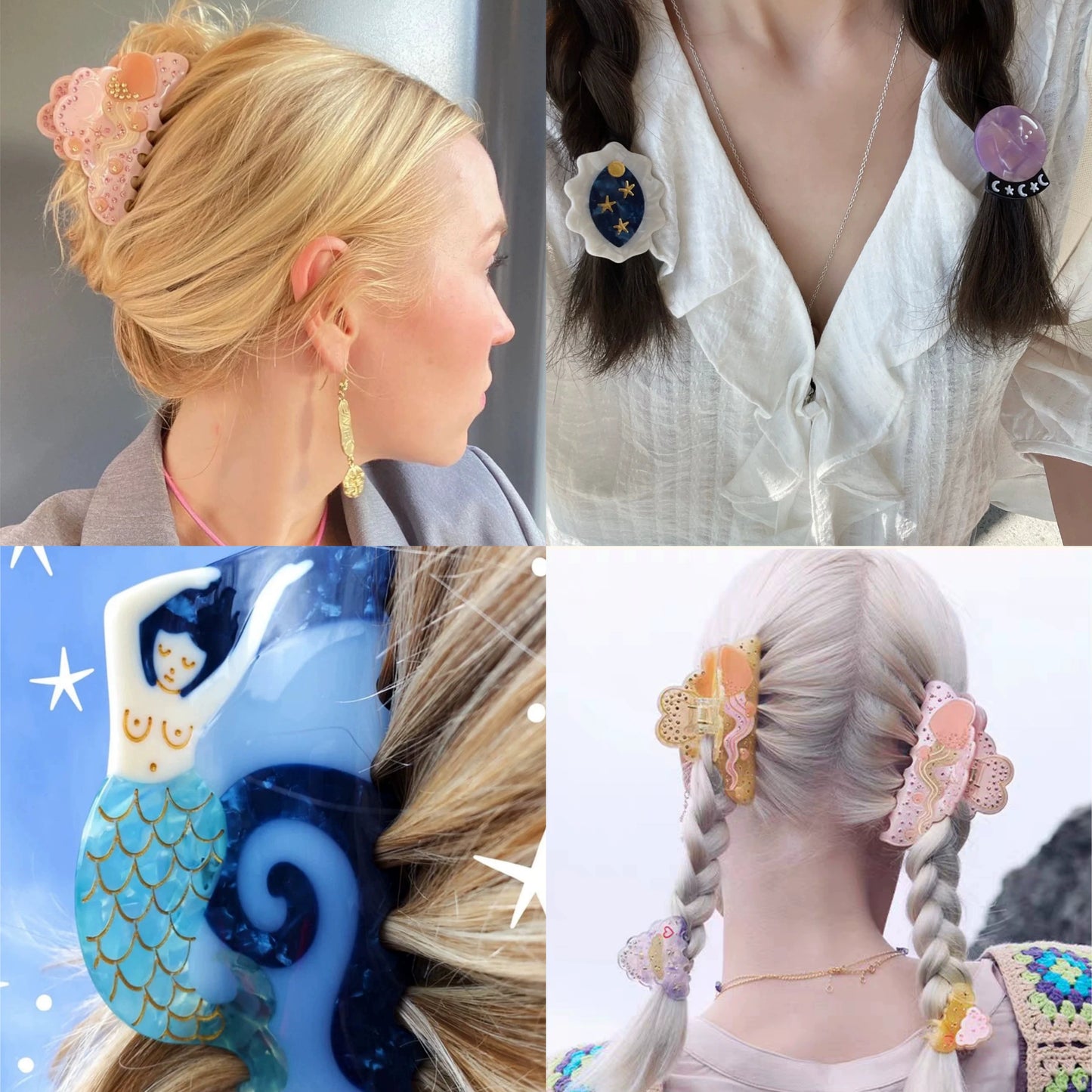 Starry Night Fantasy Fairy Tale Shark Clip