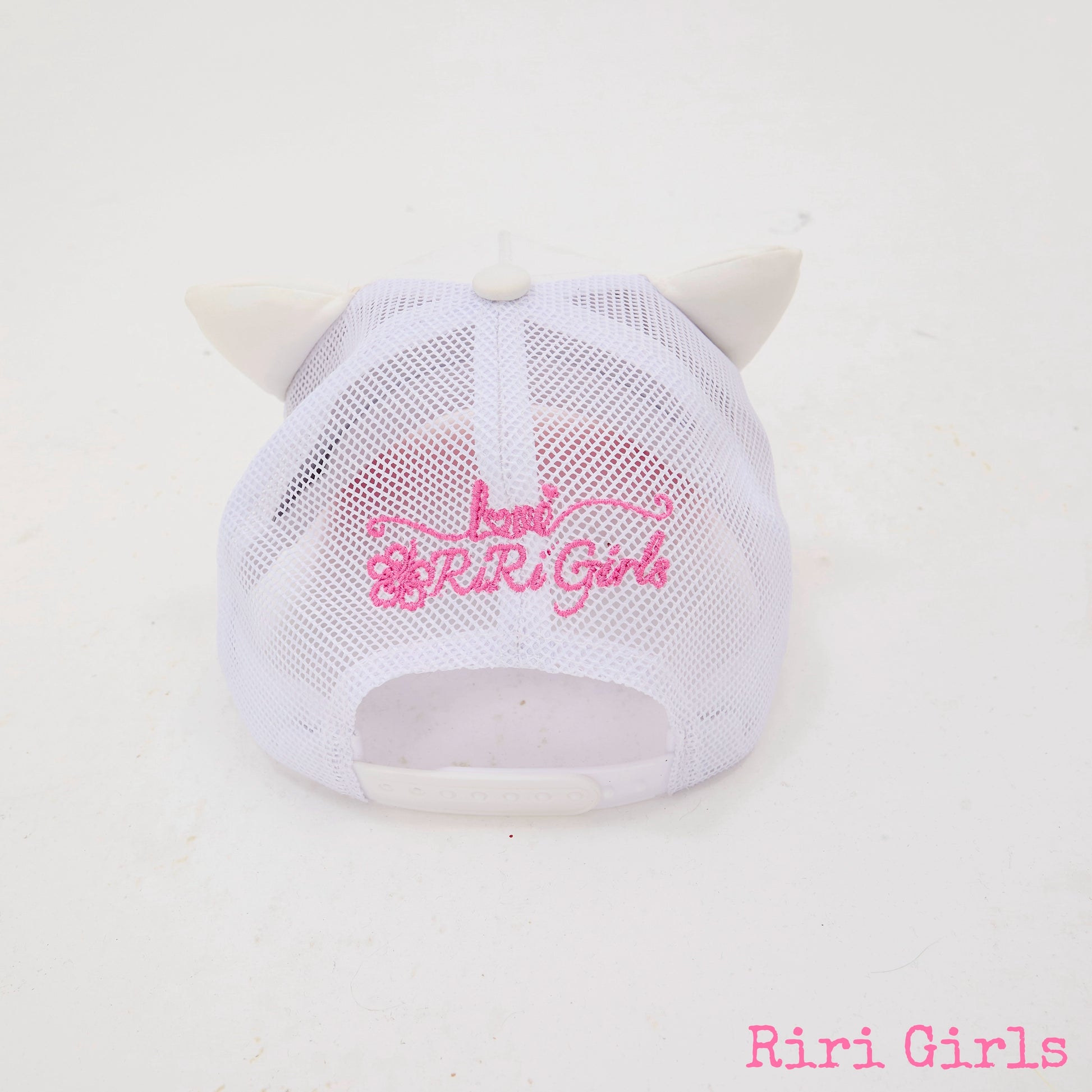 Full print portrait KT embroidered cute cat-eared hat