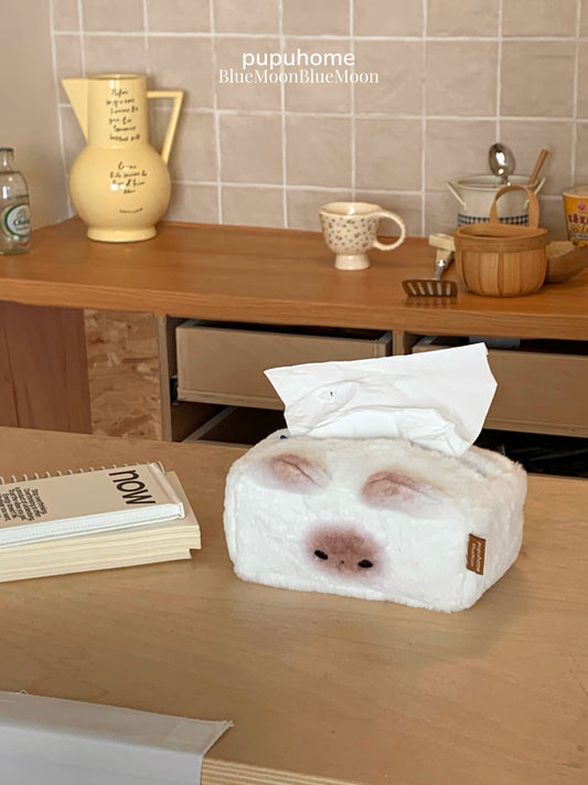Kitten Mantou cat pupu plush tissue box