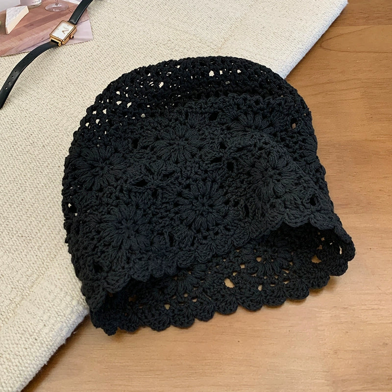 Hollow pearl tassel pendant headband cap