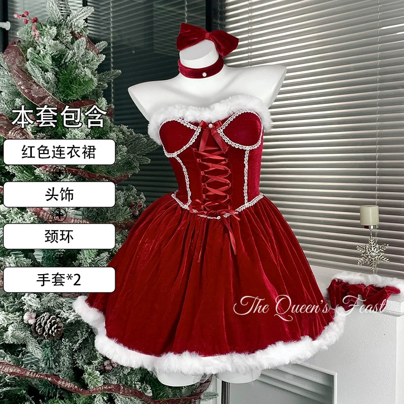 Red Velvet Dress for Christmas