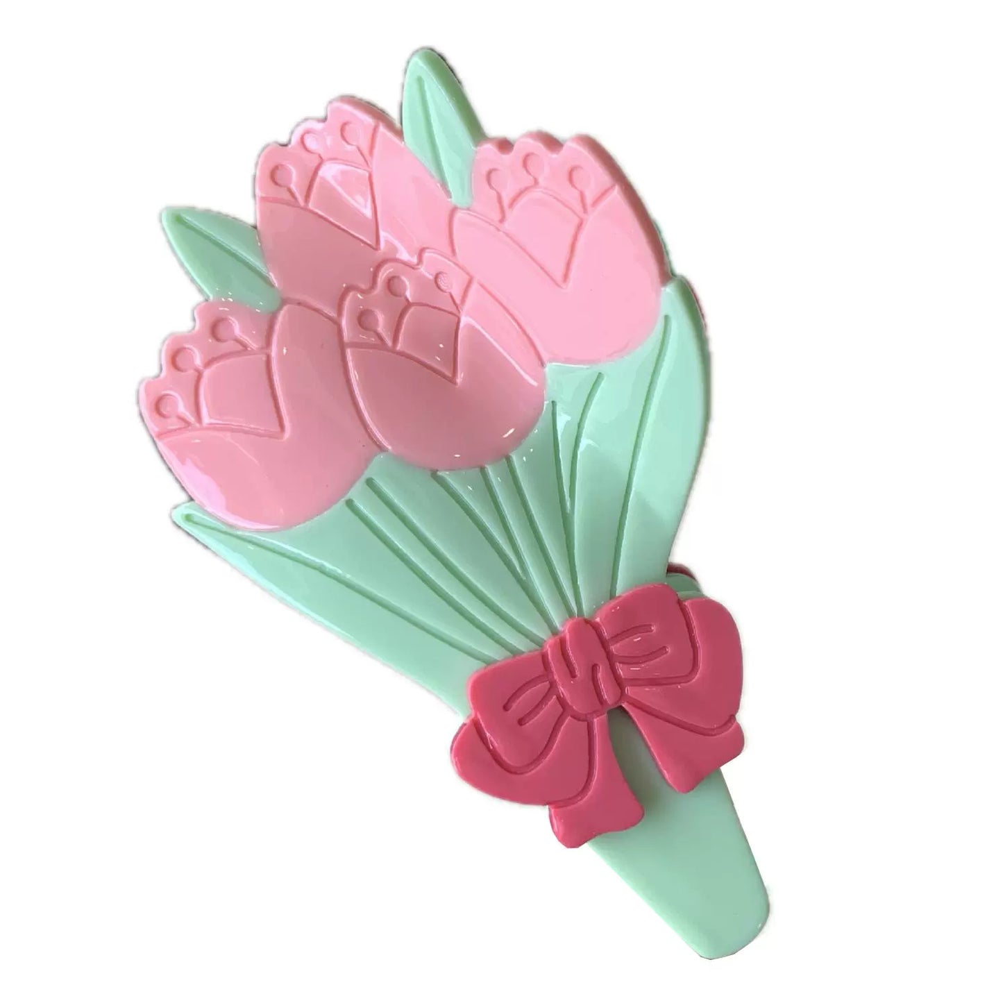 Spring Garden Flower Hair Shark Clip