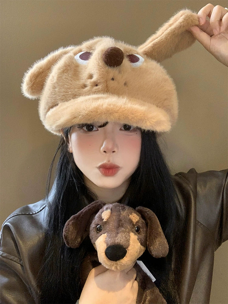 Angry Dog Ears Plush Beret