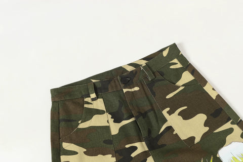 Octopus grass joint camouflage pants