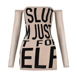 Slut off-shoulder dress