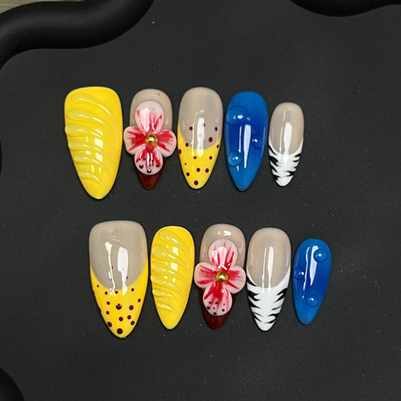 Dopamine candy colored handmade armor with carved three-dimensional patterns