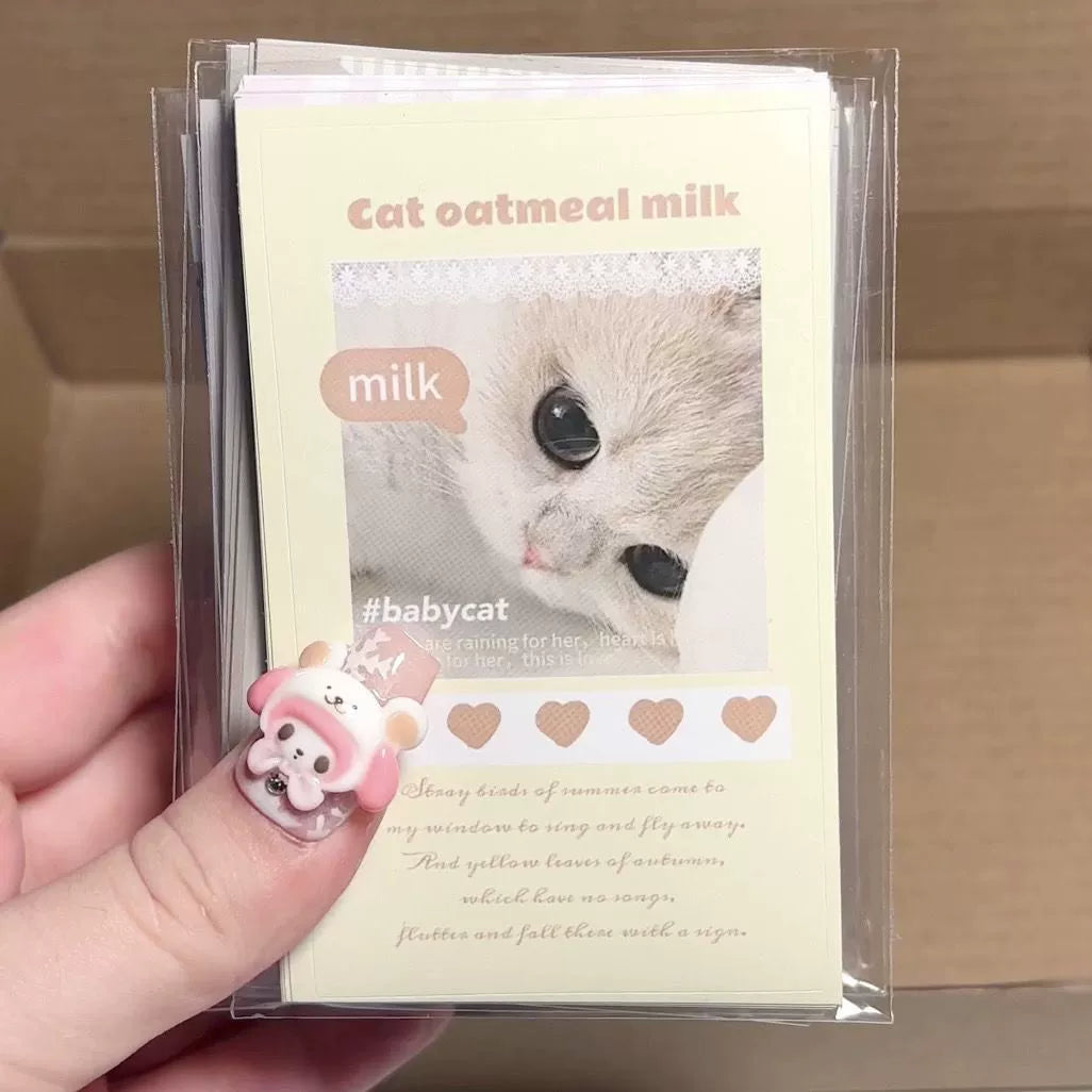 Kitten, puppy, girl ballet sealing sticker