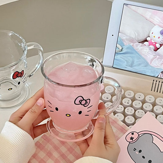 Cute HelloKitty Glass Cup