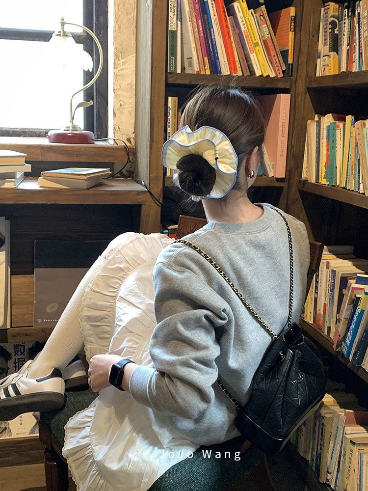 California Sunshine Hair Ring Style~Satin Intestine Ring