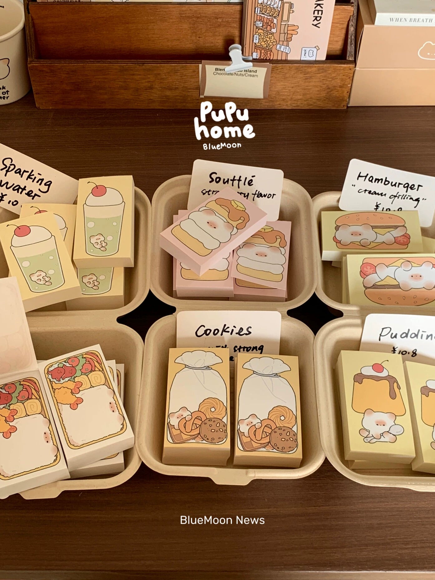 Mantou cat [pupuhome food series] mini note