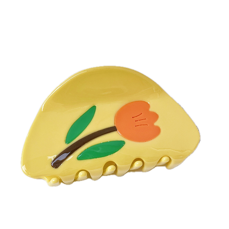 Spring Garden Flower Hair Shark Clip