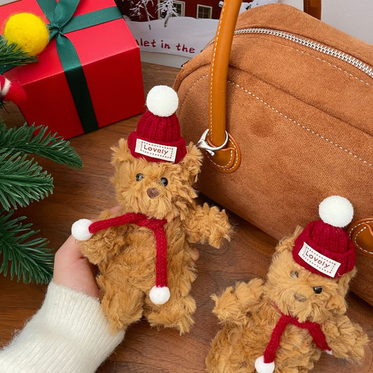 Cute Barcelona Bear Doll Christmas Pendant