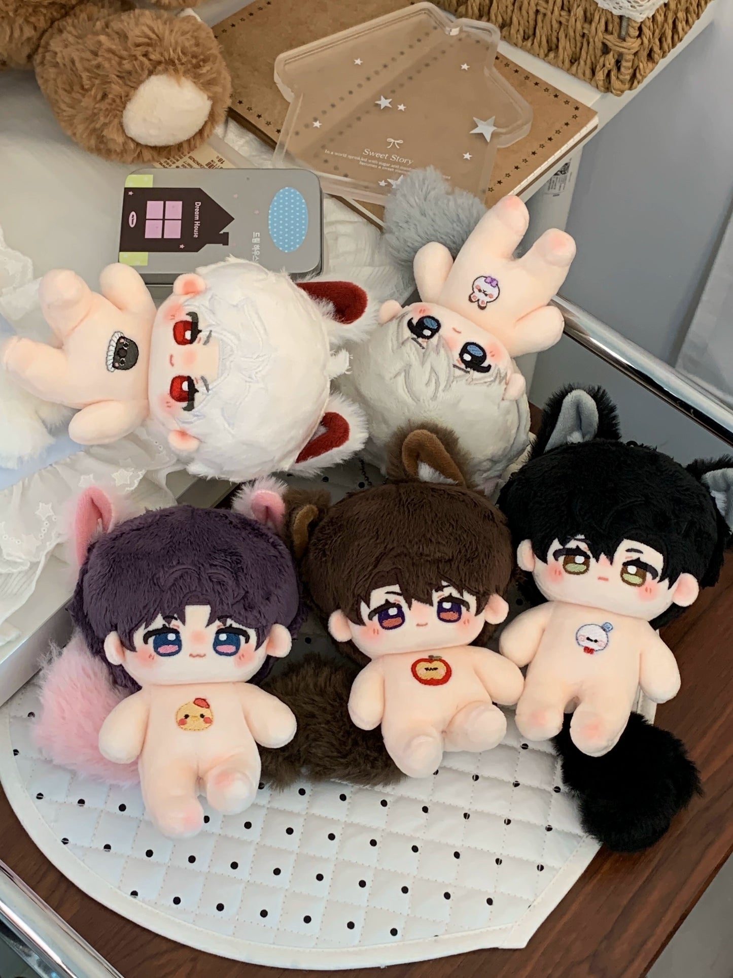 Love and Deep Space 10cm Tongren Little Wolf Series Cotton Doll