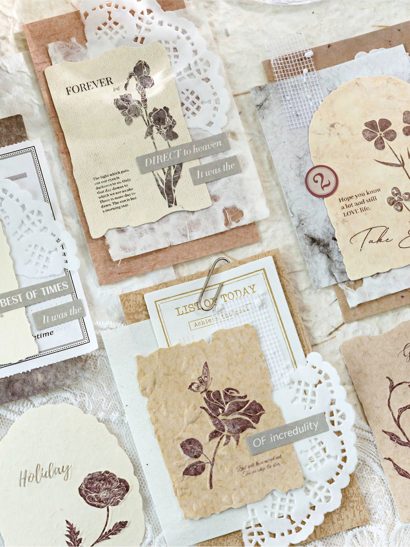 Forest Overture Vanilla Paper Matchbox Booklet Decorative Paper