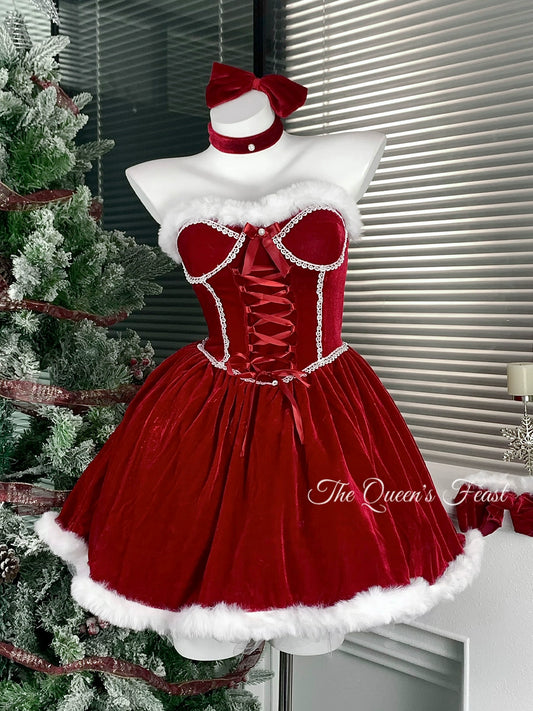 Red Velvet Dress for Christmas