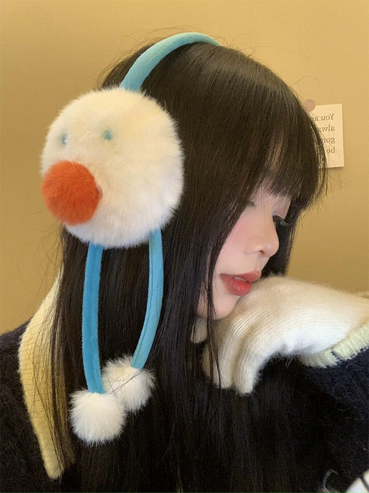 Cute snowman earmuffs