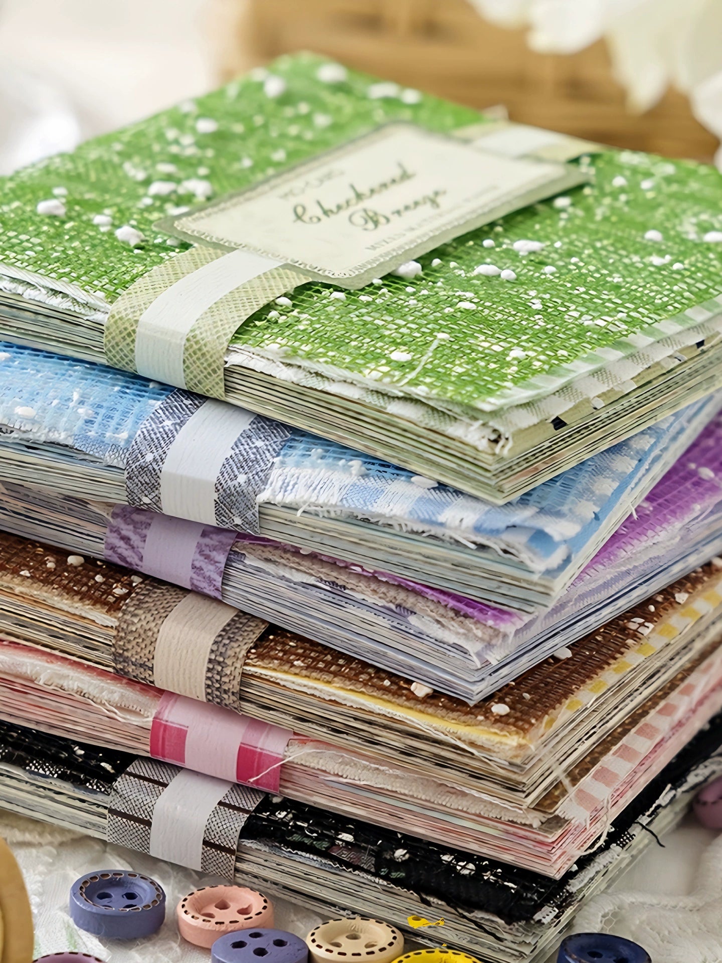 44pics Scrapbooking Fabric Journal Fabric Embellishments