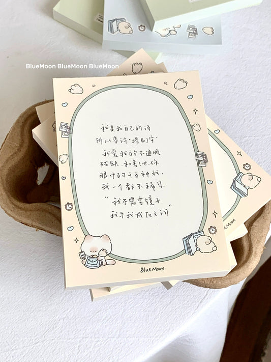 Mantou cat A6 small brick [Rabbit Manyuan series] notepad is thick