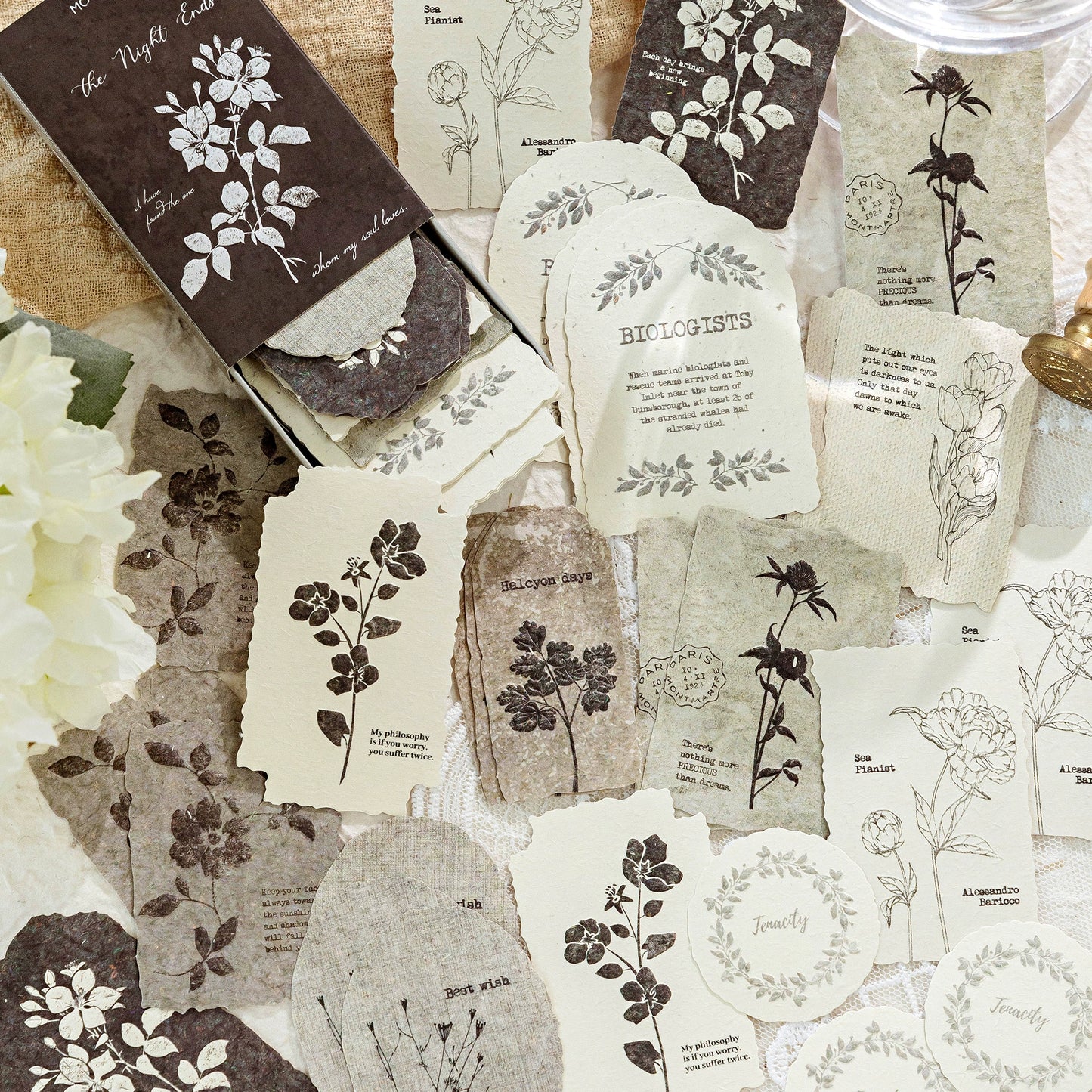 Forest Overture Vanilla Paper Matchbox Booklet Decorative Paper