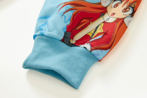 PaoCai co-branded Eva Lingpoli Asuka printed jacket