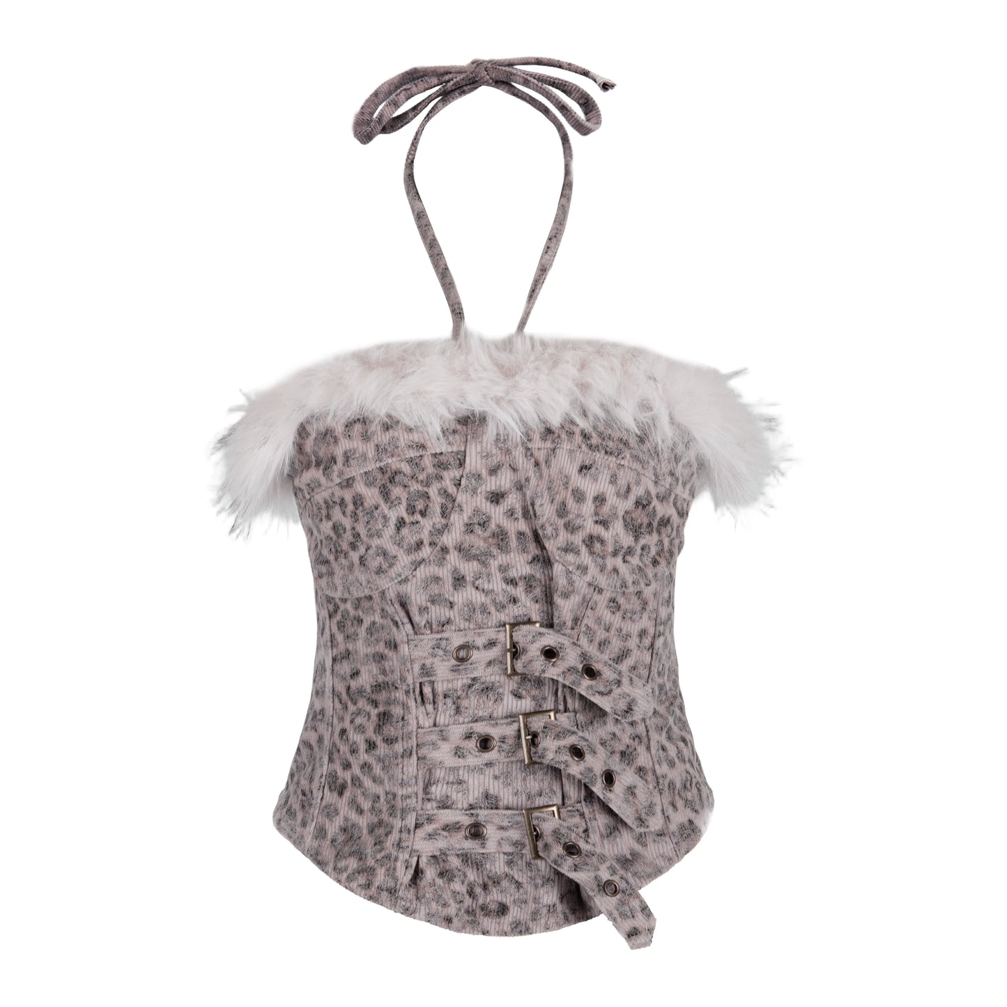 Cat ear hooded cotton jacket cami shorts set